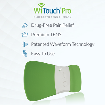 WiTouch Pro Back Pain Relief Bundle, TENS Unit + 6 Pairs of Gel Pads